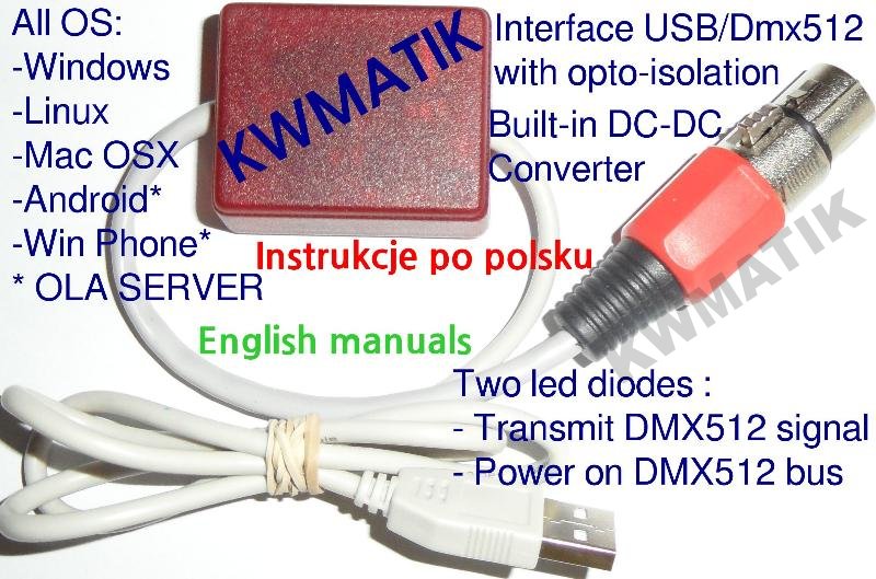 usb dmx512 kwmatik open enntec usb